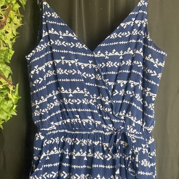 One clothing Mini Navy Boho Romper Dress - Picture 2 of 9